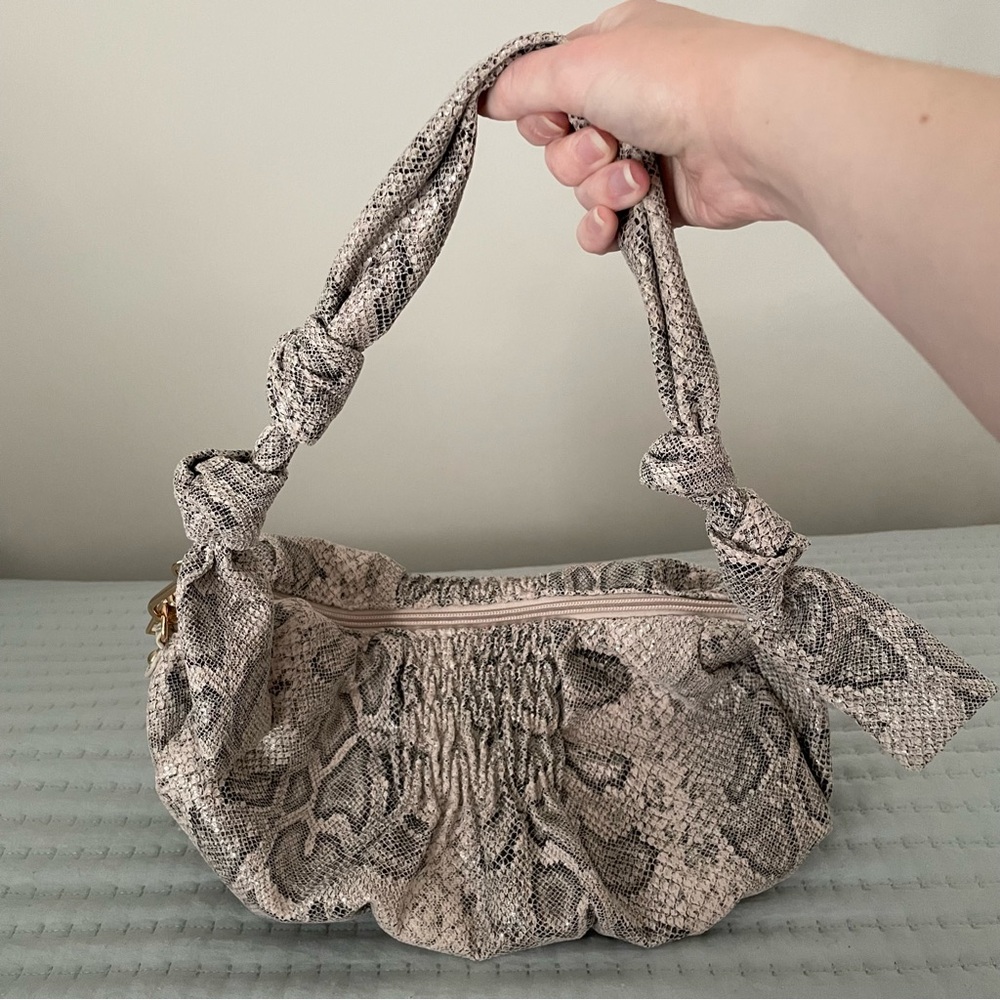 Chinese Laundry Snake Print Shoulder Bag
